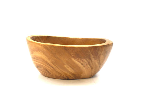 Tapas Schale oval aus Olivenholz Küche servieren