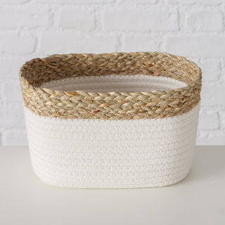 3-teiliges Korbset – Oval, Holz & Textil "Ioana" - Casavea GbR