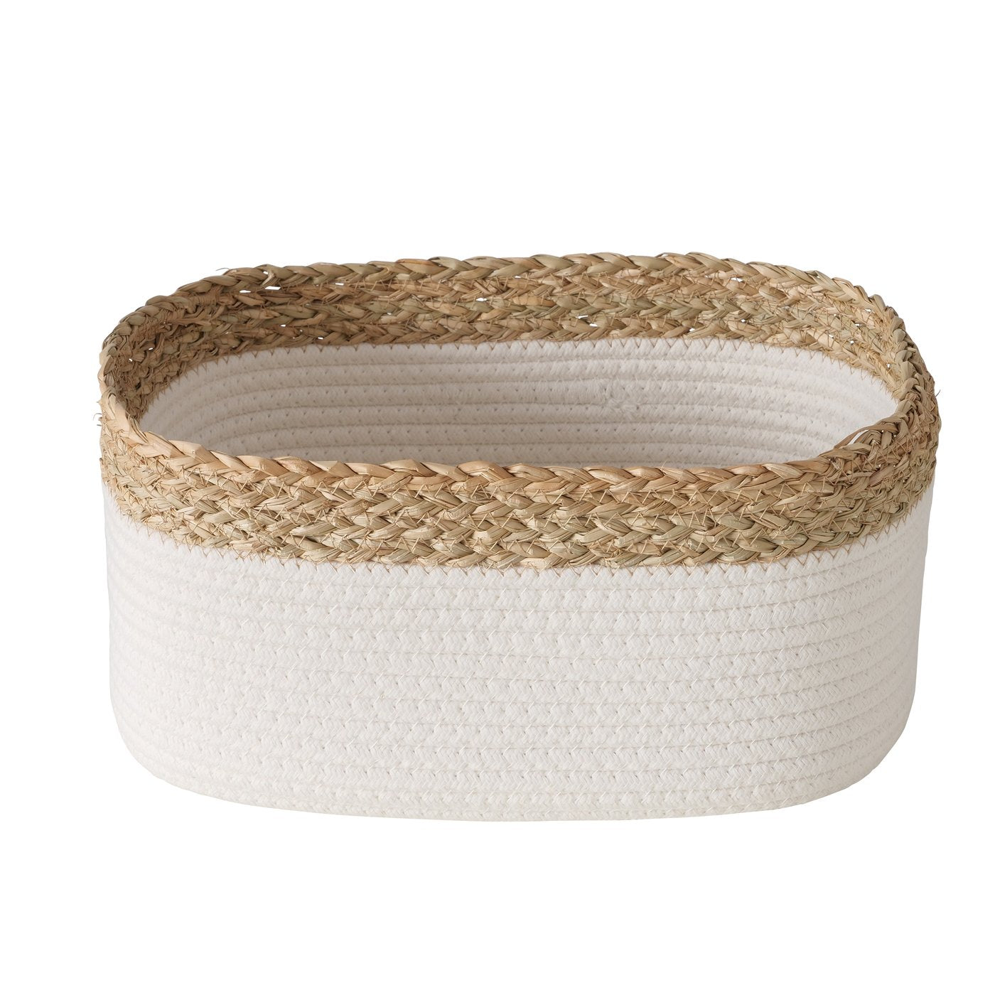 3-teiliges Korbset – Oval, Holz & Textil "Ioana" - Casavea GbR