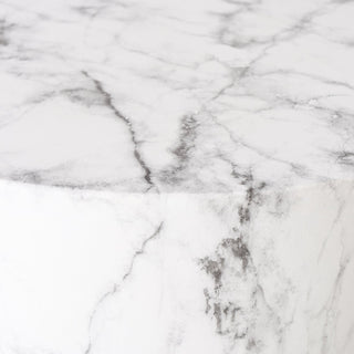 Handgearbeiteter Beistelltisch "Tilda" rund Grau | Keramik & Magnesia 32 cm - Casavea GbR