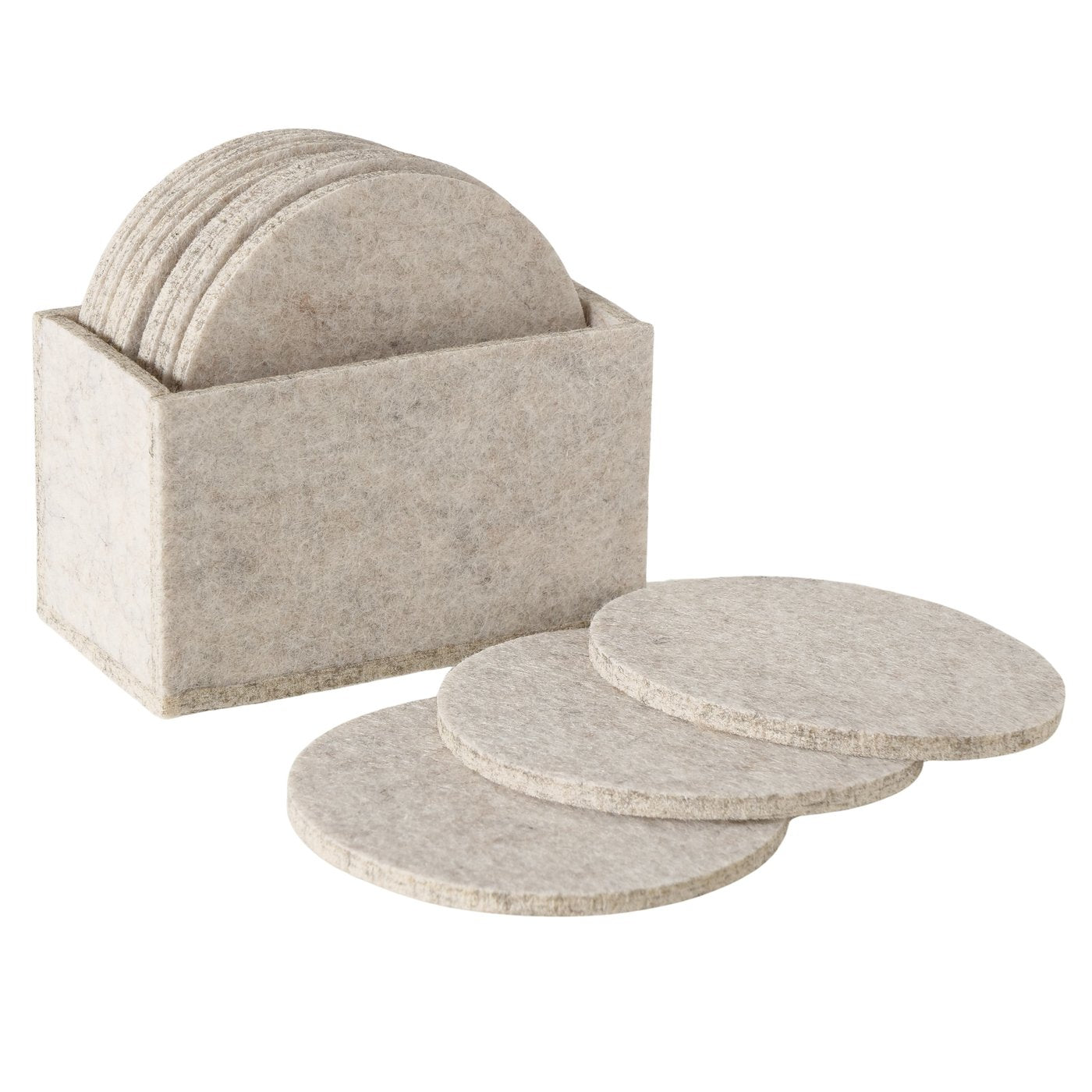Handgefertigte Untersetzer aus Textil | Beige Set Kosta, 11 tlg. - Casavea GbR