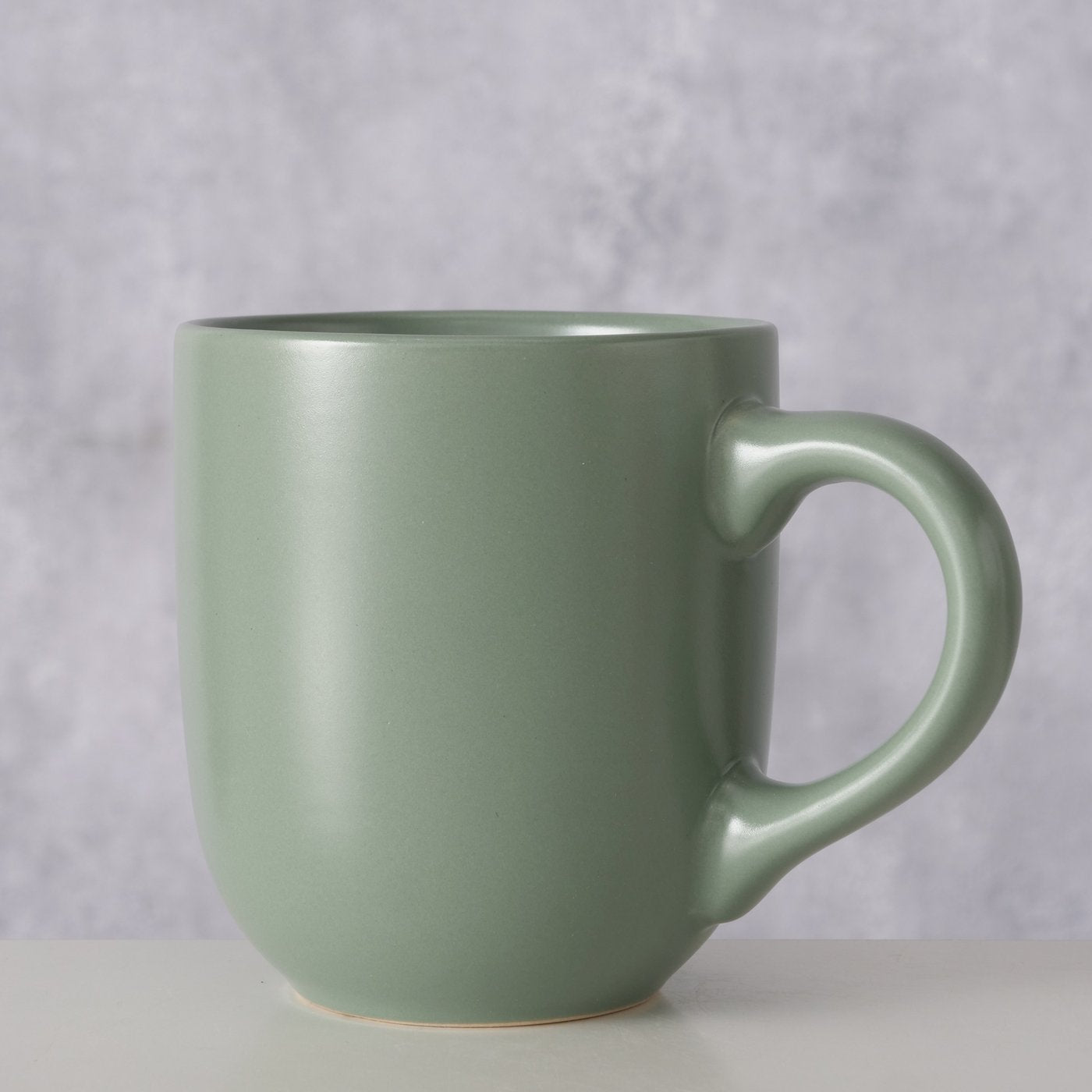 Steinzeug Keramik Becher Tasse pastell grün für Kaffee oder Tee