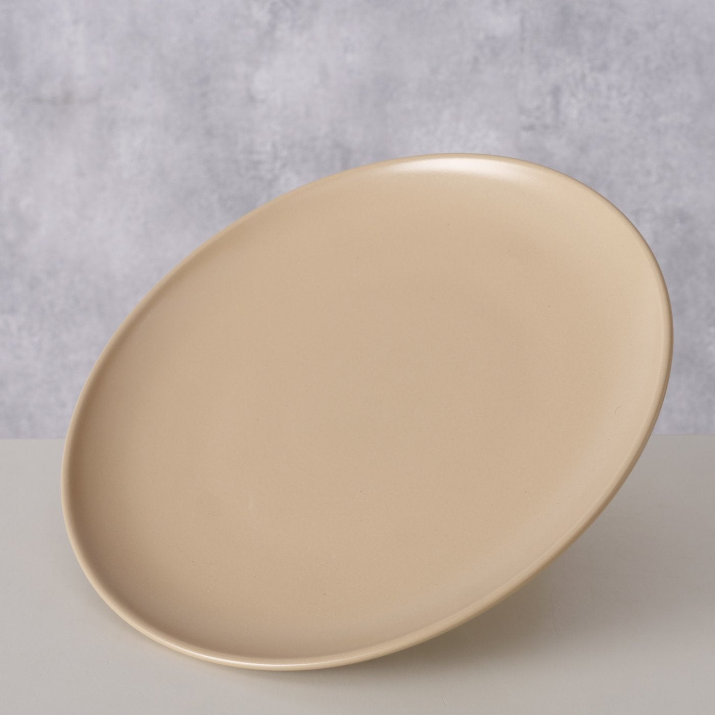 Keramik Teller beige für Frühstück oder Kuchen