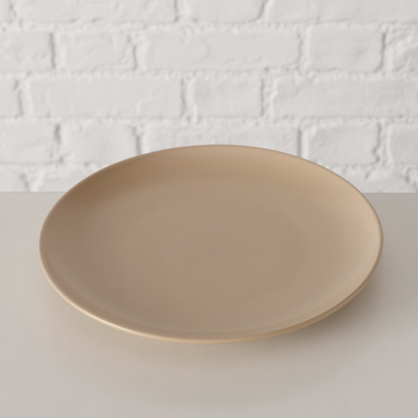 Teller Pastell Beige/Grün Ø 20,5 cm - Casavea GbR