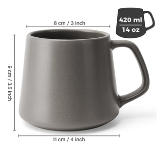 Kaffeetassen Luxe 4er Set 420ml MiaMio - Casavea GbR