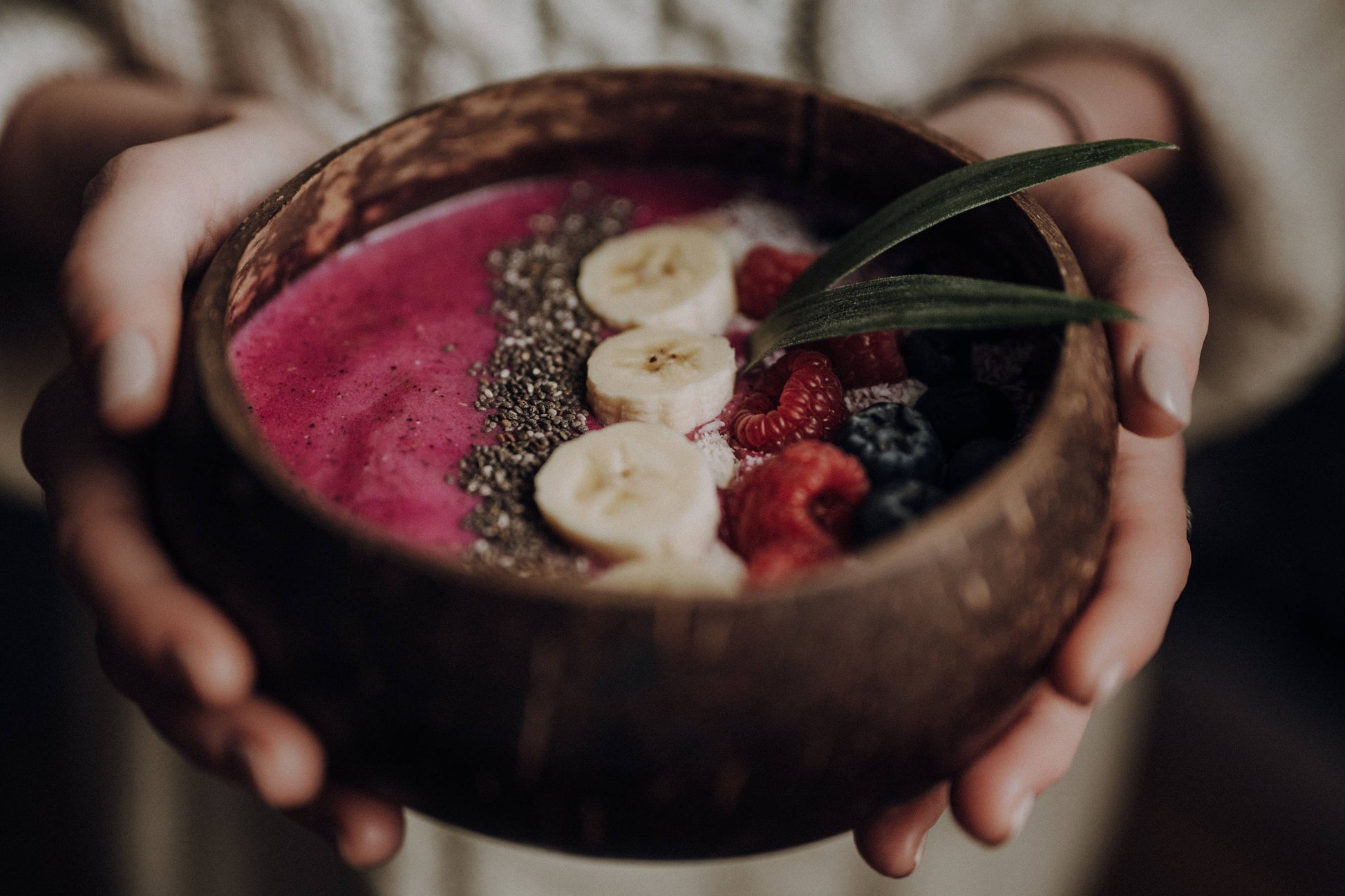 JumboBowl Schale aus Kokosnuss groß für Müsli, Bowls oder Frühstück