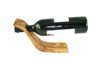 Weinflaschenhalter aus Olivenholz für Tisch oder Küche