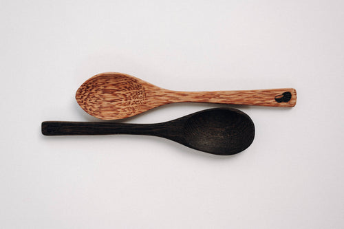 Löffel Spoon aus hellem Kokosholz für Küche und Tisch