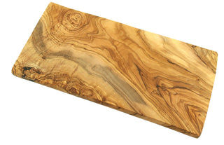 Burgerbrett eckig 30 x 15cm aus Olivenholz - Casavea GbR