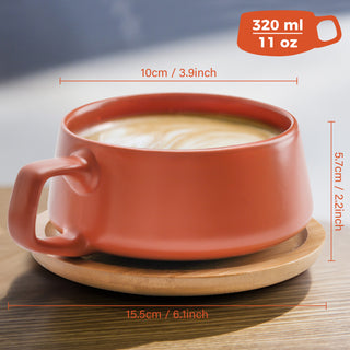 Cappuccinotassen Luxe 4er Set 320ml MiaMio - Casavea GbR