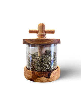 Kräutermühle Ø 6 cm Olivenholz - Casavea GbR